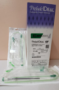 Merit PID6F11018SC, Prelude IDeal™, Hydrophilic Sheath Introducer, 6Fr, Lenght 11cm, Needle 21G x 4cm Advance, Guide Wire Spring; straight floppy tip