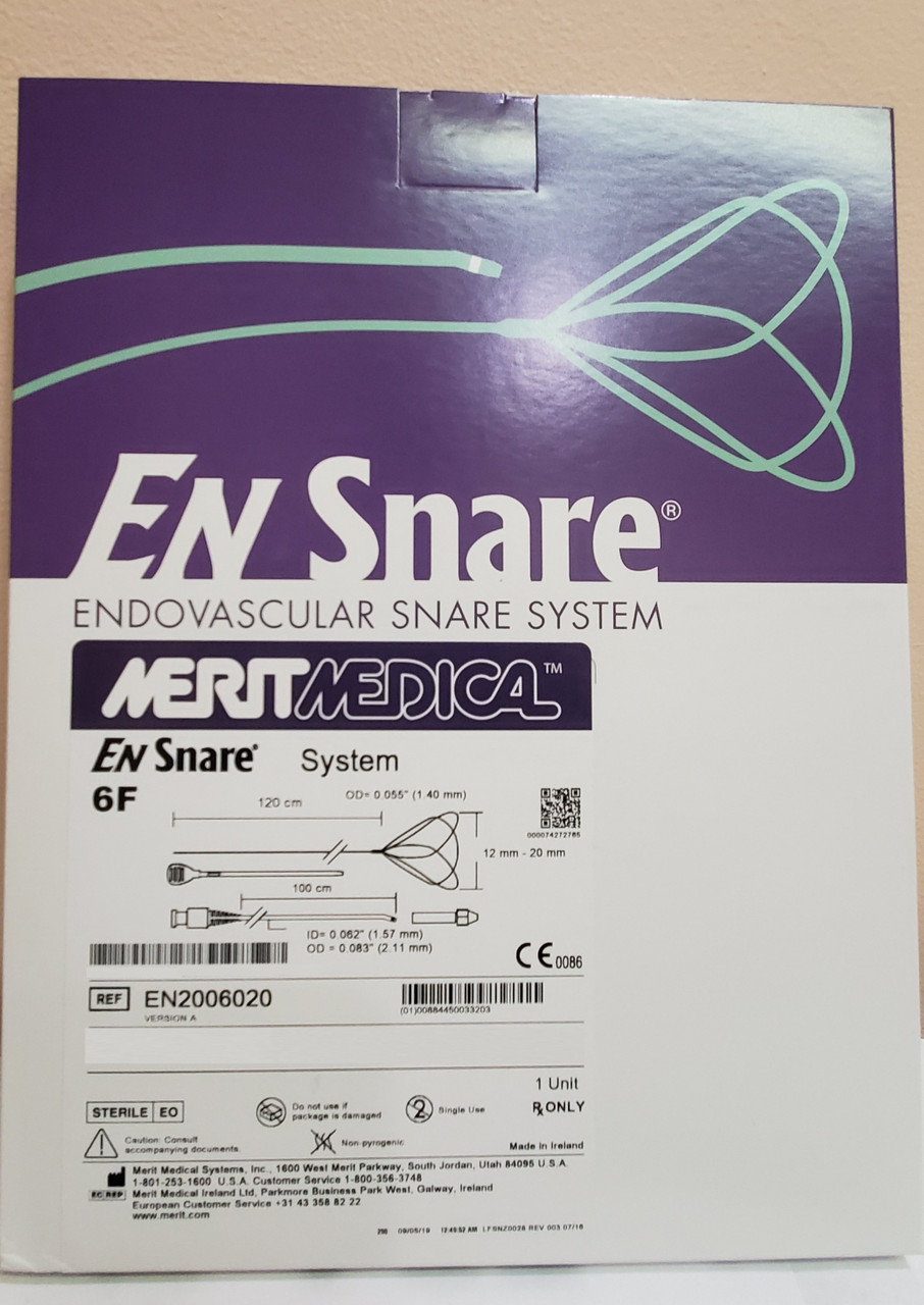 Merit Medical EN2006020 Snares 120cm Length, 100cm Catheter Length, 12