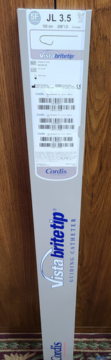 Cordis 55600200 VISTA BRITE TIP, Guiding Catheter 5F JL 3.5, 100cm x .056" I.D. (1.4mm) (556-002-00)