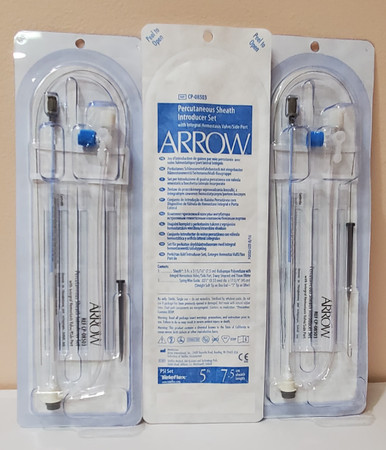 Arrow CP-08503 Percutaneous Sheath Introducer Set 5Fr. , 7.5cm. Case of 10