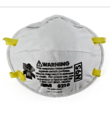 3M 8210 Particulate Respirator Mask N95 Cup Elastic Strap One Size Fits Most White NonSterile case of 1603
Product may be non-returnable or require additional restocking fees
