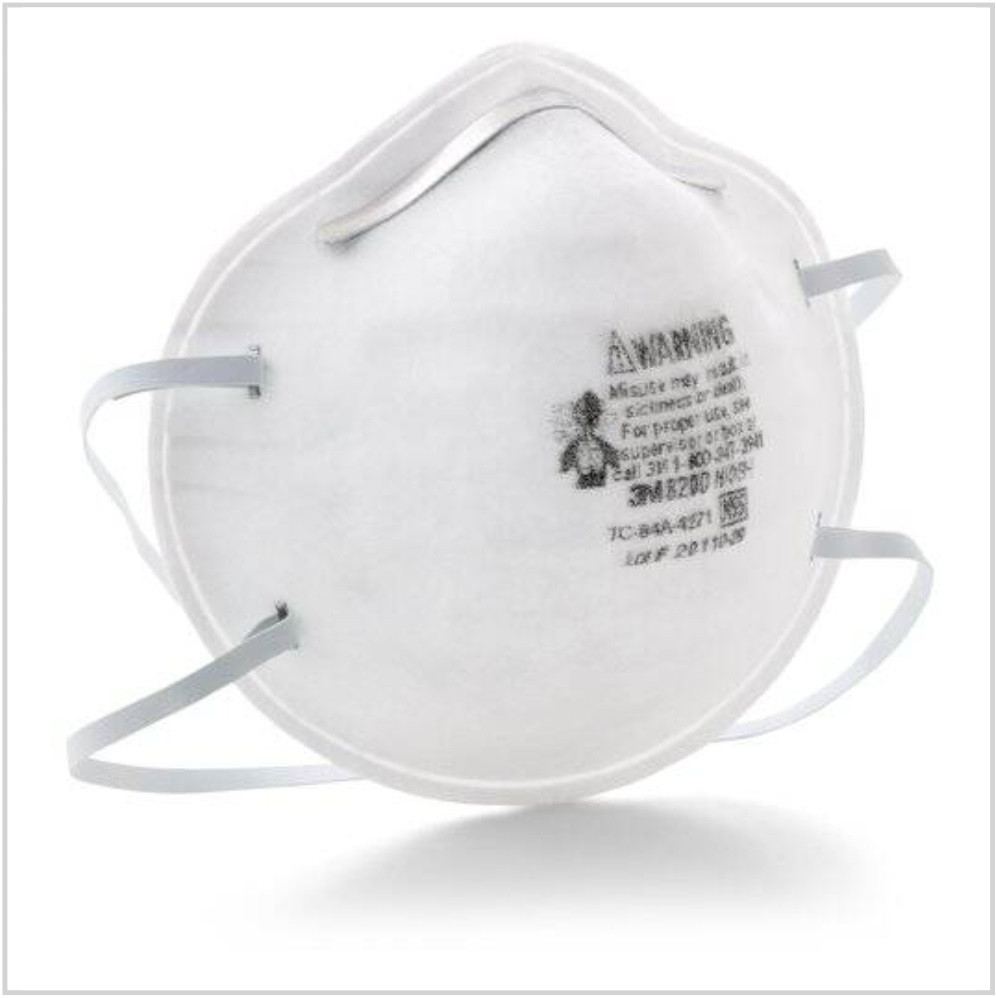 white surgical mask