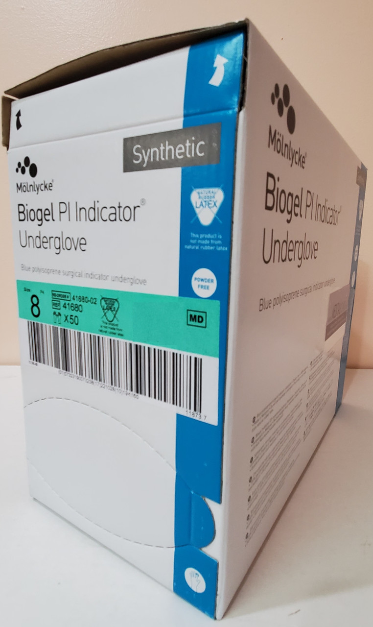 Mölnlycke Biogel Skinsense 使い捨て手袋 5½ 38袋 バイオジェル センサー（天然ゴムラテックス／直指） | メン