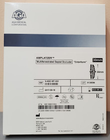 SJM 9-ASD-MF-030 Amplatzer Cribriform Multifenestrated Septal Occluder, 8F, 30mm, 45° Curve, Box of 01