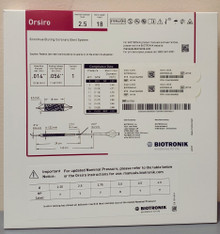 BIOTRONIK 401748 Orsiro Sirolimus Eluting Coronary Stent System 2.5 mm x 18 mm, Box of 01
