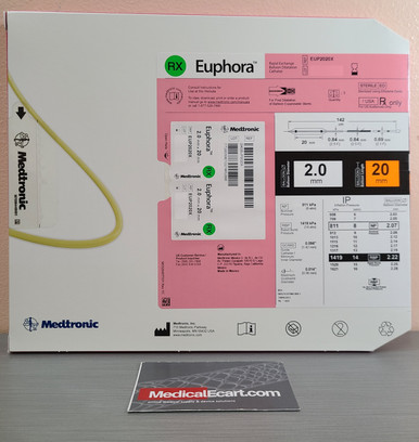 Medtronic EUP2020X Euphora™ Semicompliant Balloon Dilatation Catheter 2.0 mm x 20 mm, Box of 01