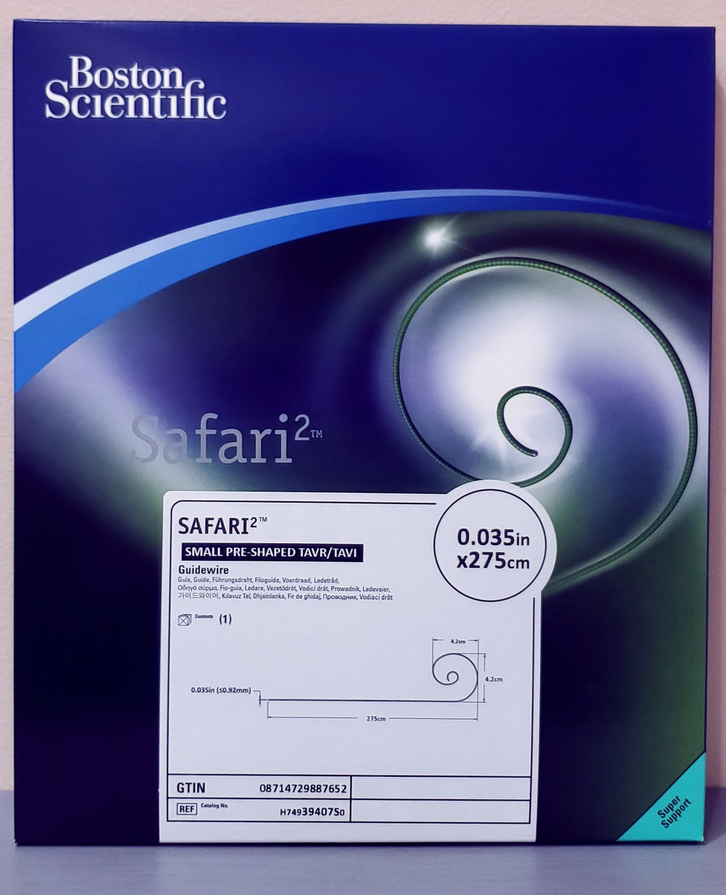 Boston Scientific, H74939407S0, SAFARI2, Guidewire, Small Curve, 39407S