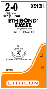 ETHICON X513H Suture, ETHIBOND EXCEL® Polyester Suture