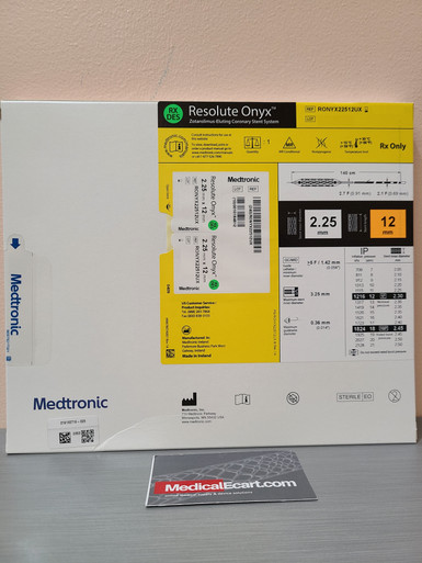 Medtronic RONYX22512UX Resolute Onyx™ Drug-Eluting Stent 2.25mm x 12mm. Box of 01