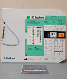 Medtronic NCEUP3012X NC Euphora™ Noncompliant Balloon Dilatation Catheter 3.0 mm x 12 mm, Box of 01
