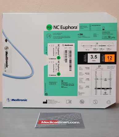 Medtronic NCEUP3512X NC Euphora™ Noncompliant Balloon Dilatation Catheter 3.5 mm x 12 mm, Box of 01
