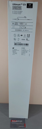 407663 St. Jude ULTIMUM™ EV Hemostasis Introducer 23cm Sheath with Guidewire, 10 Fr, 23cm x 0.035". Box of 05