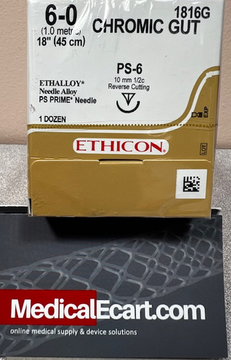 Ethicon 1816G Surgical Gut Suture - Chromic