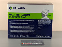 47625 Halyard ™ High Filtration Surgical Mask, Pleated