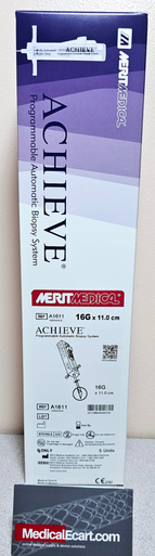 Carefusion Achieve programmable Soft Tissue automatic Biopsy needle 16G x 11 cm - A1611. Box of 5
