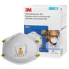 3M 8511 Particulate Respirator, Mask N95, with Valve Cup Elastic Strap