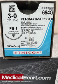Ethicon 684G PERMA-HAND Silk Suture
