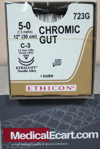 Ethicon 723G Surgical Gut Suture - Chromic