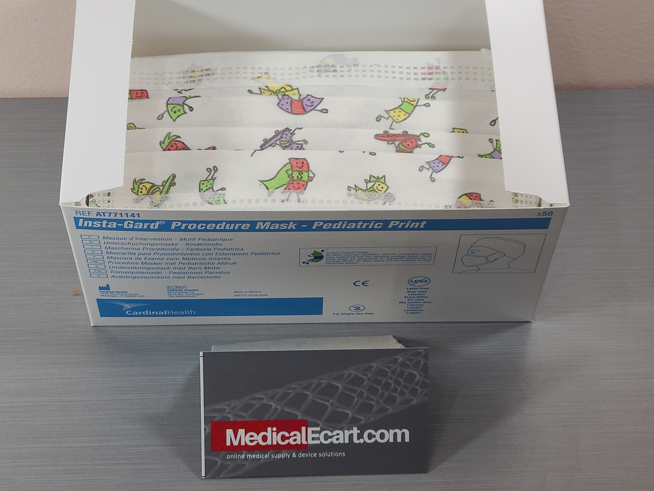 Cardinal Health AT771141, Procedure Mask, Pleated, Earloops, NonSterile