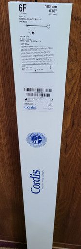 Cordis SRD7064 INFINITI® RBL 4 Nylon Diagnostic Catheter, 6Fr, 100cm x 0.038", Box of 05