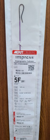 Merit Medical 512535SIM1 Impress® Diagnostic Peripheral Catheter, SIM1, 5Fr x 125 cm, Braided, 0 Side Ports, Box of 05 