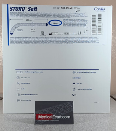 Cordis 503-356MJ STORQ® SLX™ 503356MJ Coated Soft Modified J-Tip Stainless Steel Vascular Guidewire, 0.035 in, 180 cm. Box of 05 
