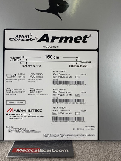 Asahi WCSAR150-14N Corsair Armet Microcatheter 150cm, Box of 01