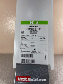 Terumo 10-2532 PINNACLE® TIF TIP™ Introducer Sheath 6Fr., 10cm x 0.038". Box of 10