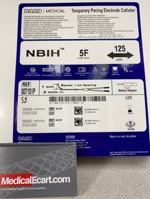Bard 007151P Temporary pacing electrodes Catheter, NBIH™ Bipolar Pacing, 5 Fr, Length 125 cm. Box of 05
