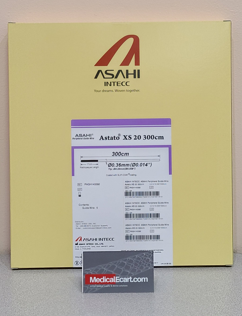 MACCHIA LABEL 6点セット ASAHI PAGH143392 Astato® XS 20 0.014 inch, Peripheral Guide