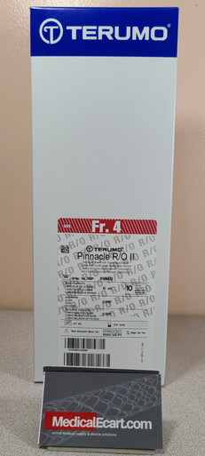 Terumo RSB412 Pinnacle® R/O II Introducer Sheath with Radiopaque Marker 4Fr x 10cm, Box of 10