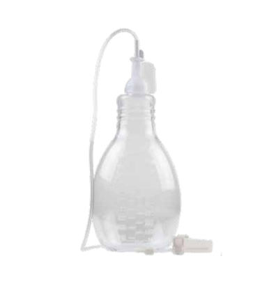 Becton Dickinson 50-7205B, PleurX® 500 mL vacuum bottle with drainage line. Case of 10