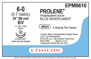 Ethicon EPM8610 PROLENE® Polypropylene Suture