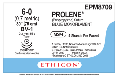 Ethicon EPM8709 PROLENE® Polypropylene Suture