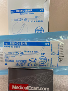 Medtronic 1884016HR RAD 60° Blade 4.0 mm diameter X 11.0 cm long , 60° curved, rotatable, Box of 05