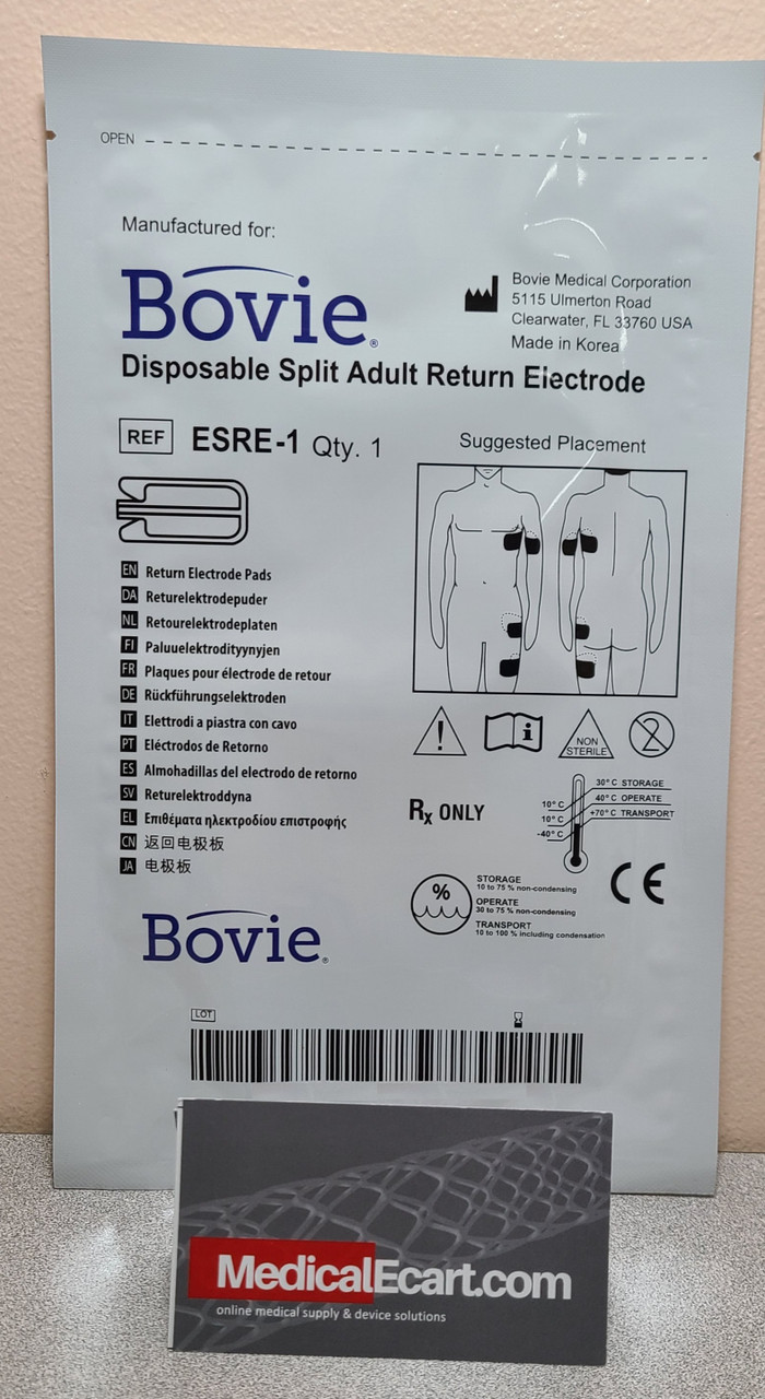 Bovie ESRE Electrosurgical Grounding Pads Return Electrodes,