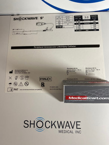 S4IVL3040 Shockwave S4 Peripheral Intravascular Lithotripsy (IVL) Catheter 3.0mm X 40mm, Working Length 135cm, Box of 01