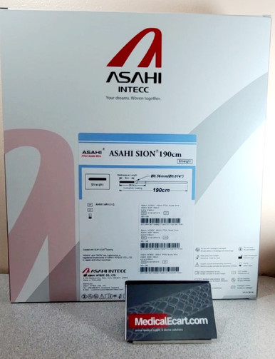 ASAHI AHW14R101S SION PTCA Guide Wire .014" x 190cm Straight. Box of 5