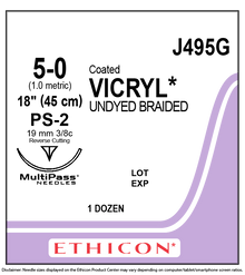 Ethicon J495G COATED VICRYL® (polyglactin 910) Suture