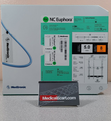 Medtronic NCEUP5008X NC Euphora™ Noncompliant Balloon Dilatation Catheter 5.0 mm x 8 mm, Box of 01