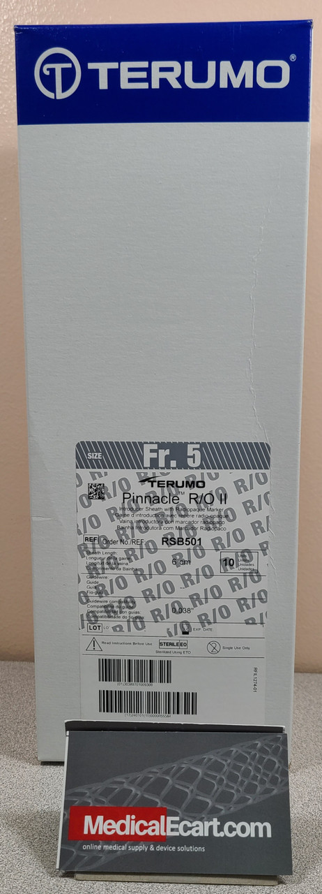 Terumo RSB501 Pinnacle R/O II Radiopaque Marker Introducer Sheath