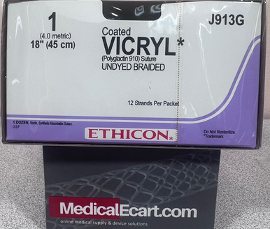 Ethicon J913G COATED VICRYL® (polyglactin 910) Suture Sutupak