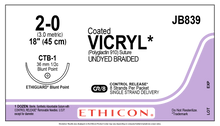 Ethicon JB839 COATED VICRYL® (polyglactin 910) Suture