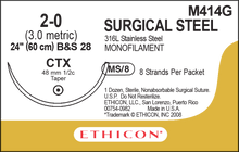 Ethicon M414G Surgical Stainless Steel Suture