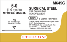 Ethicon M645G Surgical Stainless Steel Suture