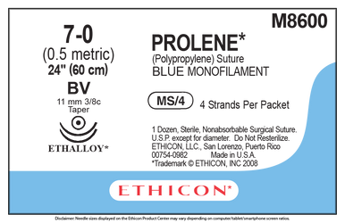 Ethicon M8600 PROLENE® Polypropylene Suture
