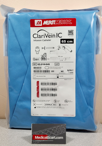 Merit Medical 65-018-E4S ClariVein® IC Infusion Catheter 2.7Fr X 65 cm. Box of 05