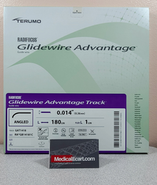 Terumo GAT1418 GLIDEWIRE ADVANTAGE TRACK™ Peripheral Guidewire, 0.014” x 180cm, Tip 1 cm, Tip Shape 35˚ Angle. Box of 1