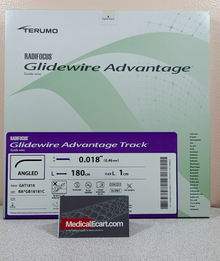 Terumo GAT1818 GLIDEWIRE ADVANTAGE TRACK™ Peripheral Guidewire, 0.018” x 180cm, Tip 1 cm, Tip Shape 35˚ Angle. Box of 1