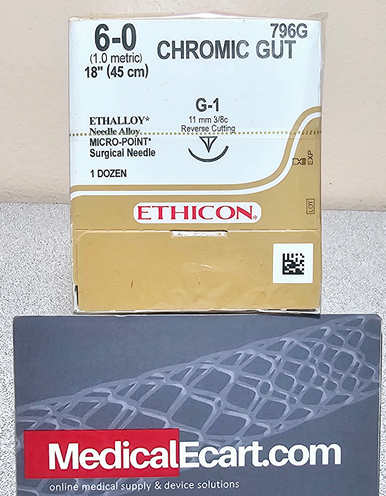 Ethicon 796G Surgical Gut Suture - Chromic